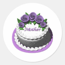 Mothers Day Cake Sticker