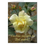 Mother's Day card in Czech
