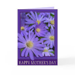 Mother's Day Cards Blue Flowers Greeting Card