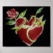 Mother's Day Heart Posters