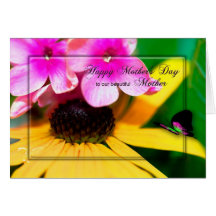 MOTHER'S DAY - MOM - BRIGHT FLOWERS GREETING CARDS
