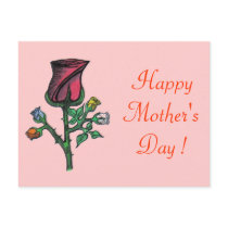 Mother's Day... Multi - Colour Roses postcards