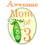 Mother's Day Mum of Three  T-Shirt