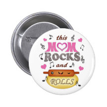 Mother's Day / Mum's Birthday Rock & Bake Button