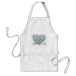 Mother's Day Mute Swan Famly aprons