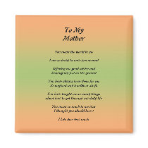 Mother's Day Peom Magnet