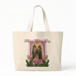 Mothers Day - Pink Tulips - Afghan Canvas Bag