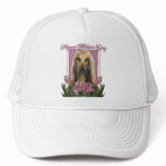 Mothers Day - Pink Tulips - Afghan Trucker Hats