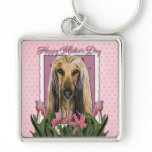 Mothers Day - Pink Tulips - Afghan Keychain