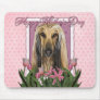 Mothers Day - Pink Tulips - Afghan Mousemats