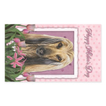 Mothers Day - Pink Tulips - Afghan Sticker