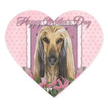 Mothers Day - Pink Tulips - Afghan Sticker
