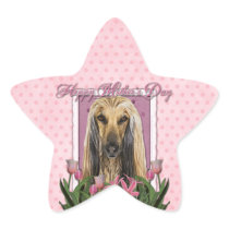 Mothers Day - Pink Tulips - Afghan Stickers