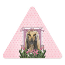 Mothers Day - Pink Tulips - Afghan Sticker