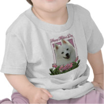 Mothers Day - Pink Tulips - American Eskimo