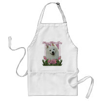 Mothers Day - Pink Tulips - American Eskimo