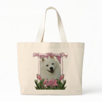 Mothers Day - Pink Tulips - American Eskimo