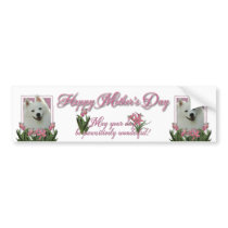 Mothers Day - Pink Tulips - American Eskimo