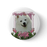 Mothers Day - Pink Tulips - American Eskimo