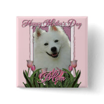 Mothers Day - Pink Tulips - American Eskimo