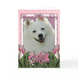 Mothers Day - Pink Tulips - American Eskimo