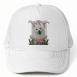 Mothers Day - Pink Tulips - American Eskimo hats