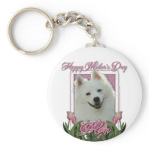 Mothers Day - Pink Tulips - American Eskimo