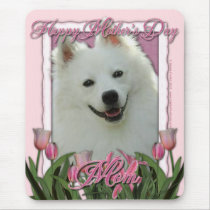 Mothers Day - Pink Tulips - American Eskimo