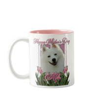 Mothers Day - Pink Tulips - American Eskimo