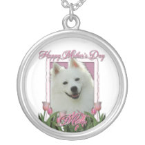 Mothers Day - Pink Tulips - American Eskimo
