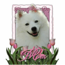 Mothers Day - Pink Tulips - American Eskimo