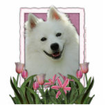 Mothers Day - Pink Tulips - American Eskimo Photo Cutouts