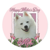 Mothers Day - Pink Tulips - American Eskimo