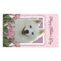 Mothers Day - Pink Tulips - American Eskimo