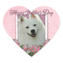 Mothers Day - Pink Tulips - American Eskimo