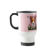 Mothers Day - Pink Tulips - Basenji