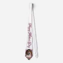 Mothers Day - Pink Tulips - Beagle Puppy