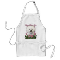 Mothers Day - Pink Tulips - Bichon Frise