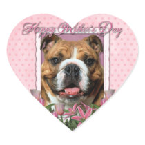 Mothers Day - Pink Tulips - Bulldog Stickers