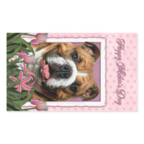 Mothers Day - Pink Tulips - Bulldog Stickers