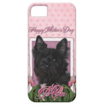 Mothers Day - Pink Tulips - Cairn Terrier - Rosco