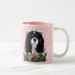 Mothers Day - Pink Tulips - Cavalier - Tri-Colour Mug