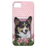 Mothers Day - Pink Tulips - Corgi - Owen