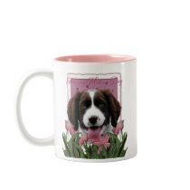 Mothers Day - Pink Tulips English Springer Spaniel
