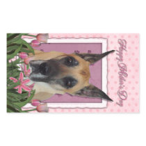 Mothers Day - Pink Tulips - Great Dane Sticker