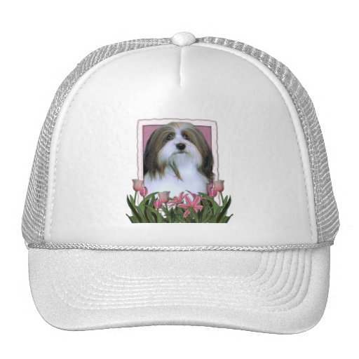 Mothers Day - Pink Tulips - Havanese Trucker Hat