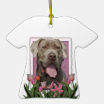 Mothers Day - Pink Tulips - Mastiff - Snoop Ornament