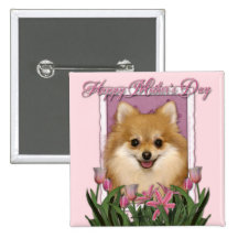 Mothers Day - Pink Tulips - Pomeranian