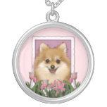 Mothers Day - Pink Tulips - Pomeranian Custom Jewelry
