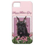 Mothers Day - Pink Tulips - Schnauzer